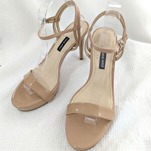 Nine West Tan Heels with Ankle Strap